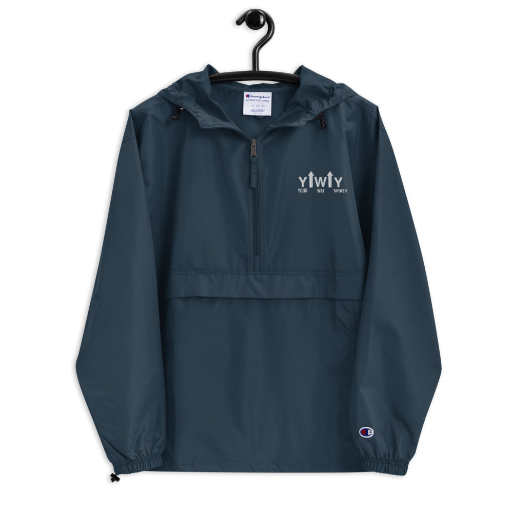YWY Embroidered Champion Packable Jacket